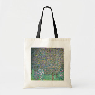 Gustav Klimt - Rosensträucher unter den Bäumen Tragetasche