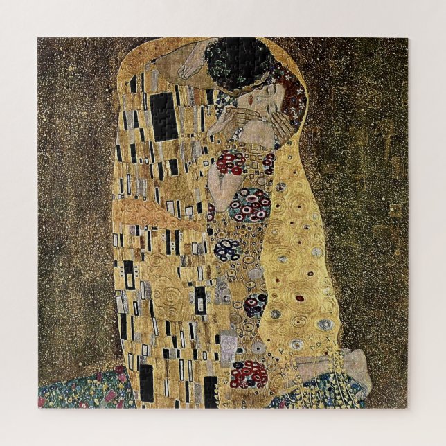 Gustav Klimt’s The Kiss (circa 1908) Jigsaw Puzzle (Vertikal)