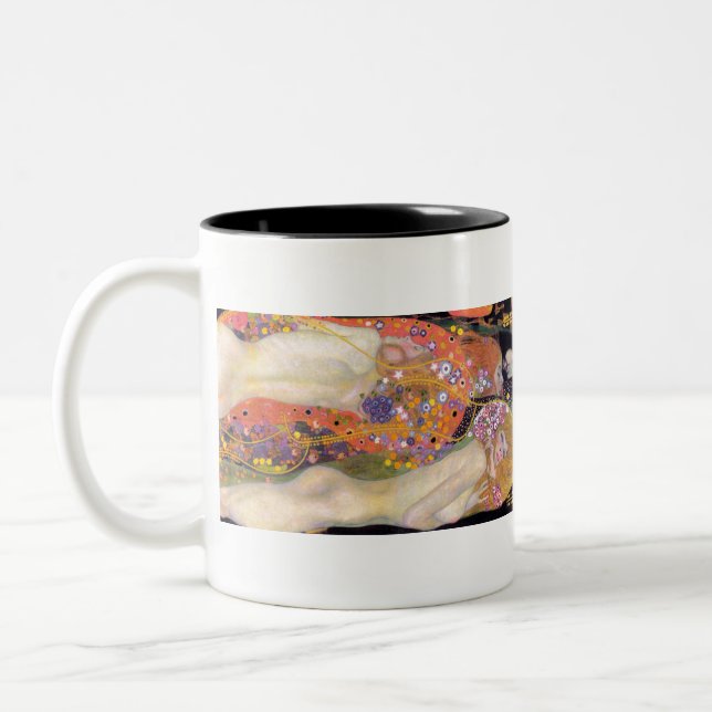 Gustav Klimt’s Water Schlangen II famous painting Zweifarbige Tasse (Links)