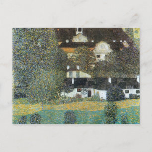 Gustav Klimt- Schloss Kammer am Attersee II Postkarte
