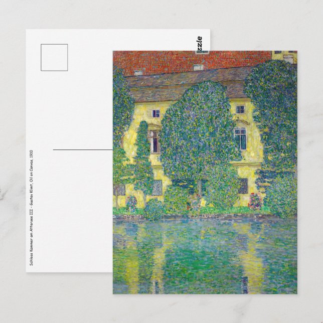 Gustav Klimt - Schloss Kammer am Attersee III Postkarte (Vorne/Hinten)