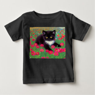Gustav Klimt Smokingjacke Katze Baby T-shirt