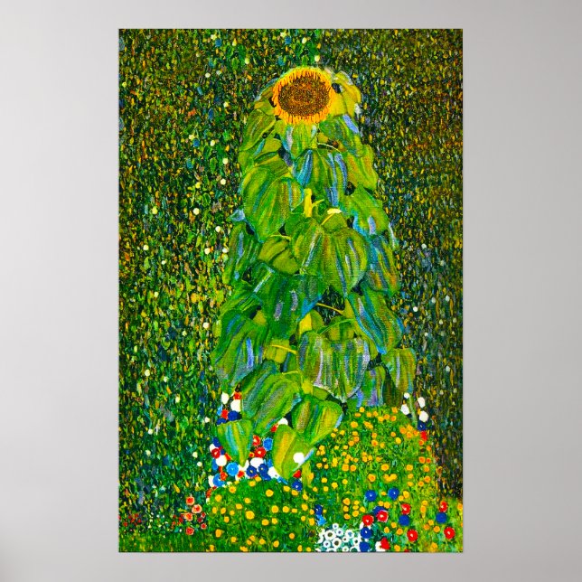 Gustav Klimt Sonnenblume Poster (Vorne)