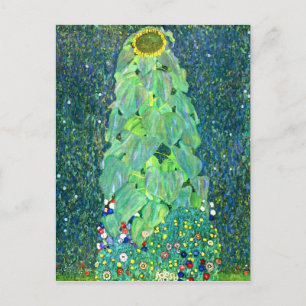 Gustav Klimt: Sonnenblume Postkarte