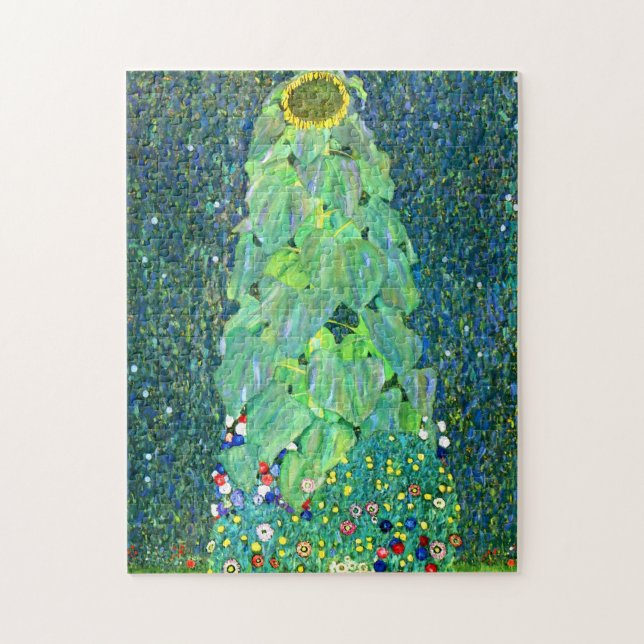 Gustav Klimt: Sonnenblume Puzzle (Vertikal)