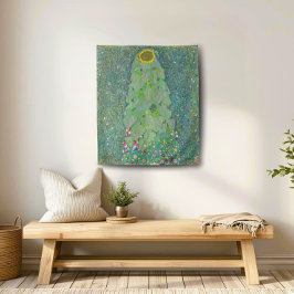 Gustav Klimt Sonnenblume, Vintager Blumengarten Wandteppich