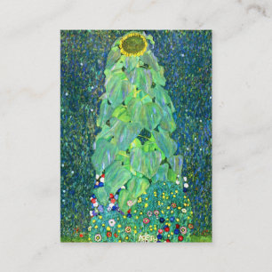 Gustav Klimt: Sonnenblume Visitenkarte