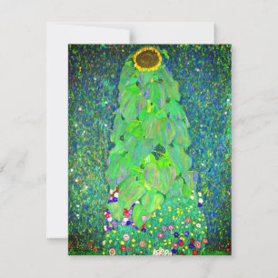 Gustav Klimt Sonnenblumenkarte