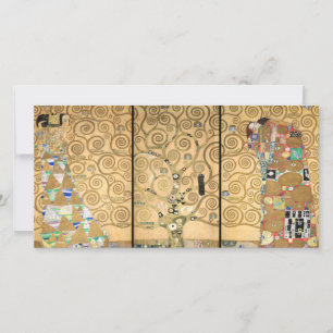 Gustav Klimt - Stoclet-Fries Baum des Lebens Dankeskarte