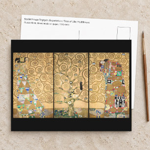 Gustav Klimt - Stoclet-Fries Lebensbaum Postkarte