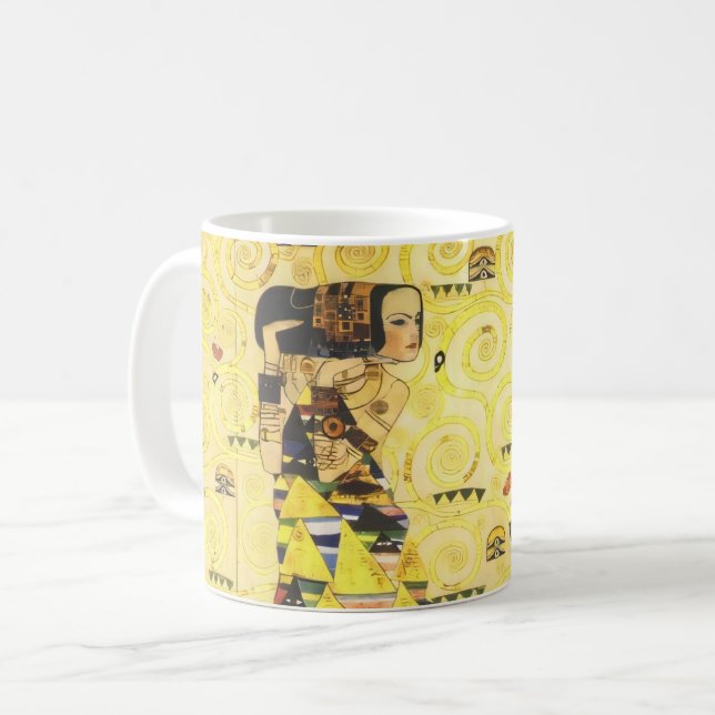 Gustav Klimt Stoclet Frieze Kaffeetasse (Vorderseite Links)
