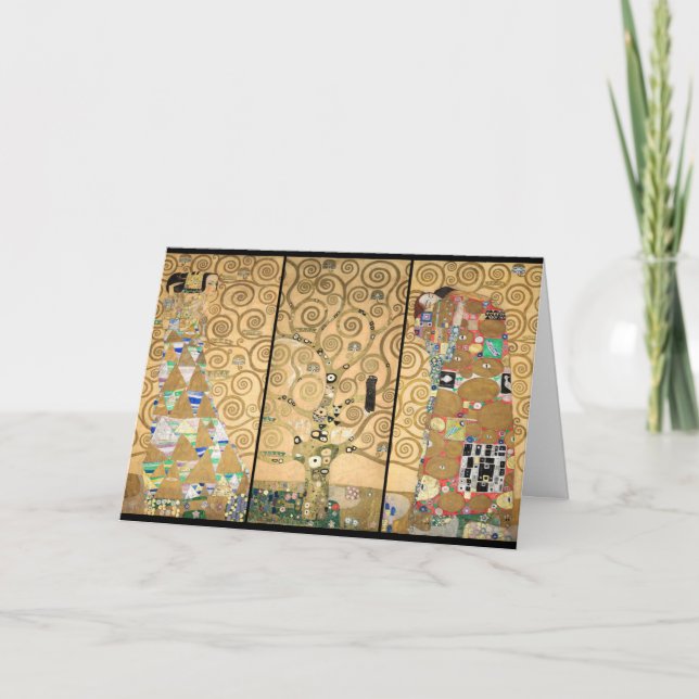 Gustav Klimt - Stoclet Frieze Tree of Life Karte (Vorderseite)