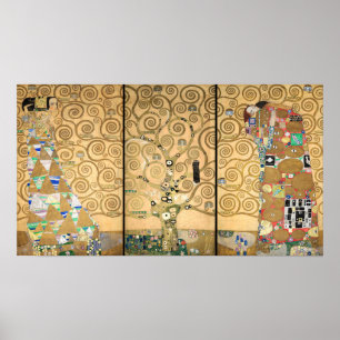 Gustav Klimt - Stoclet Frieze Tree of Life Poster