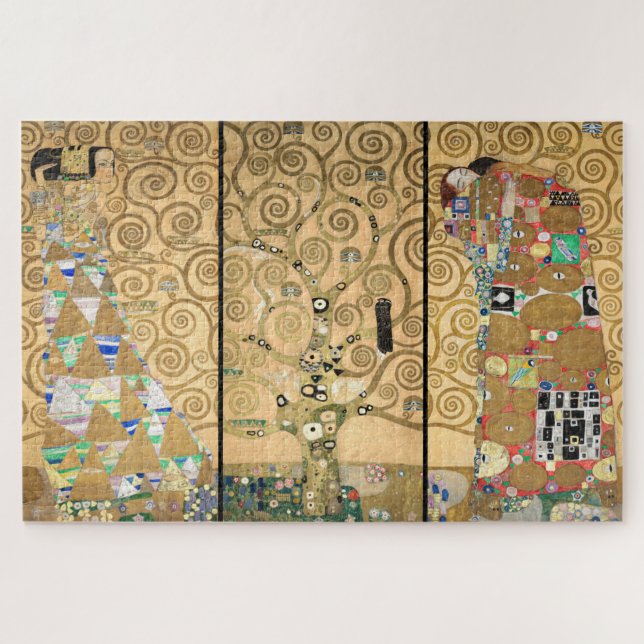 Gustav Klimt - Stoclet Frieze Tree of Life Puzzle (Horizontal)