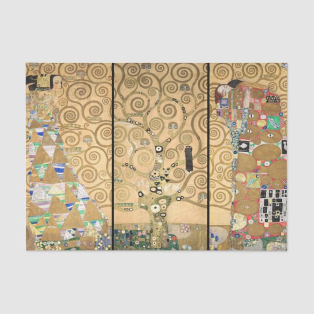 Gustav Klimt - Stoclet Frieze Tree of Life Seidenpapier (Vorderseite)