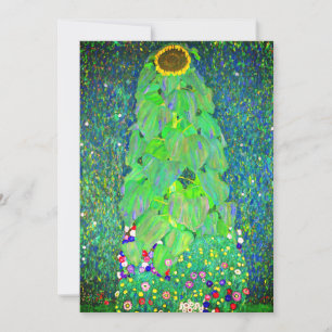 Gustav Klimt Sunflower Einladung