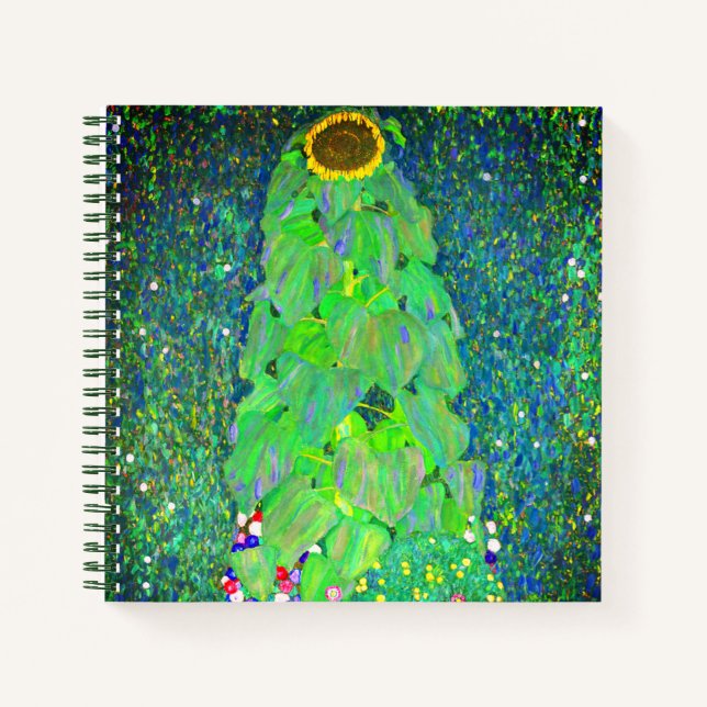 Gustav Klimt Sunflower Notizbuch (Vorderseite)