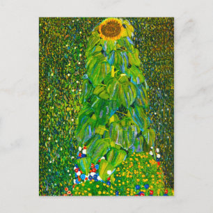 Gustav Klimt Sunflower Postcard Postkarte