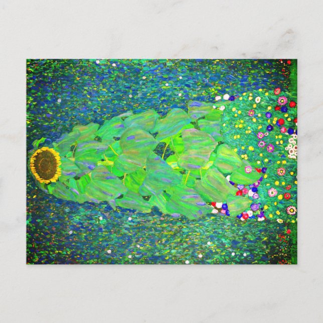 Gustav Klimt Sunflower Postkarte (Vorderseite)
