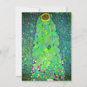 Gustav Klimt Sunflower Save The Date