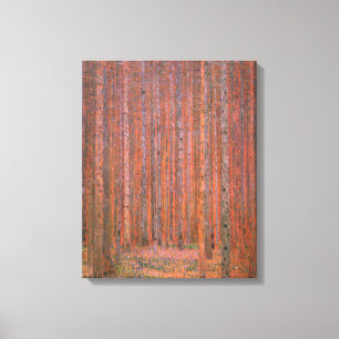 Gustav Klimt Tannenwald I Rote Bäume Leinwanddruck