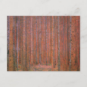 Gustav Klimt Tannenwald I Rote Bäume Postkarte