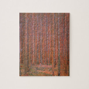 Gustav Klimt Tannenwald I Rote Bäume Puzzle