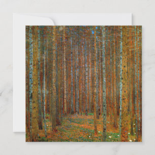 Gustav Klimt - Tannenwald Kiefernwald Einladung