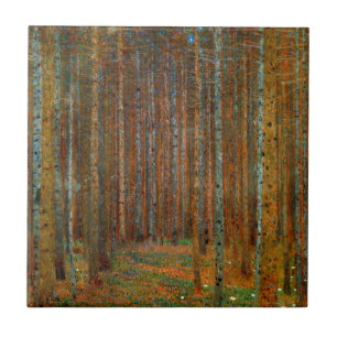 Gustav Klimt - Tannenwald Kiefernwald Fliese