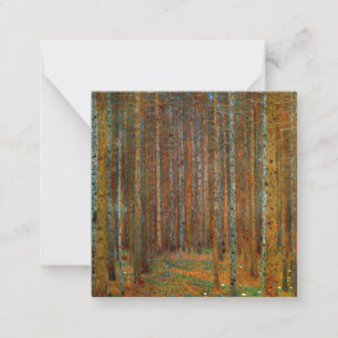 Gustav Klimt - Tannenwald Kiefernwald Mitteilungskarte