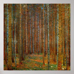 Gustav Klimt - Tannenwald Kiefernwald Poster