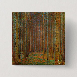 Gustav Klimt - Tannenwald Pinienwald Button