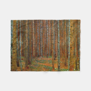 Gustav Klimt - Tannenwald Pinienwald Fleecedecke