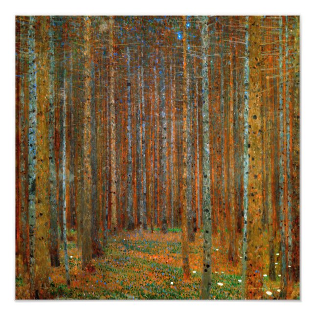 Gustav Klimt - Tannenwald Pinienwald Fotodruck (Vorne)