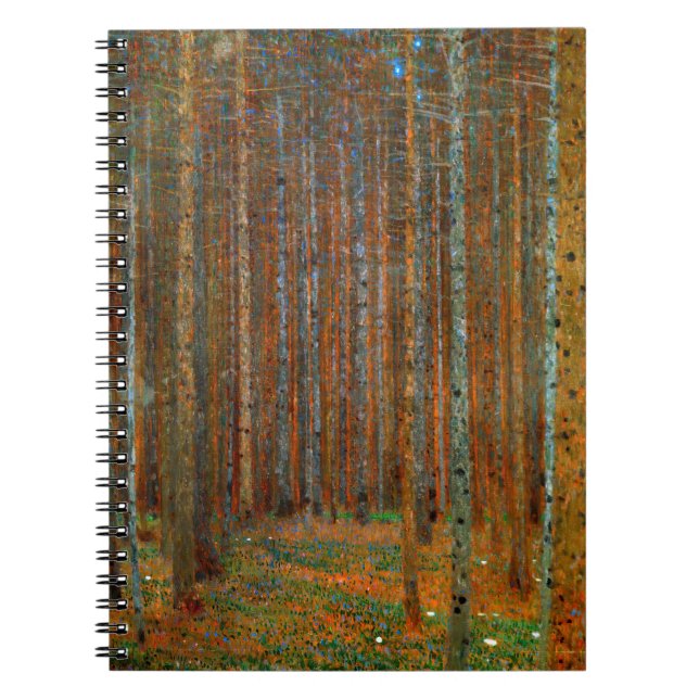 Gustav Klimt - Tannenwald Pinienwald Notizblock (Vorderseite)