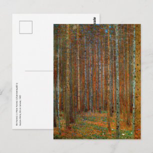 Gustav Klimt - Tannenwald Pinienwald Postkarte