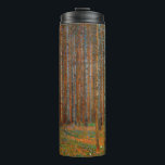 Gustav Klimt - Tannenwald Pinienwald Thermosbecher<br><div class="desc">Tannenwald Pinienwald - Gustav Klimt,  Öl auf Leinwand,  1902</div>