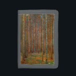 Gustav Klimt - Tannenwald Pinienwald Tri-fold Geldbeutel<br><div class="desc">Tannenwald Pinienwald - Gustav Klimt,  Öl auf Leinwand,  1902</div>