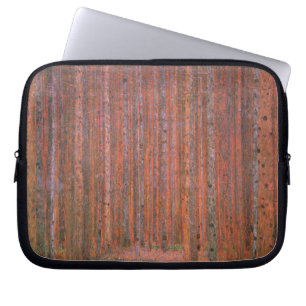 Gustav Klimt Tannenwald Rote Bäume Laptopschutzhülle