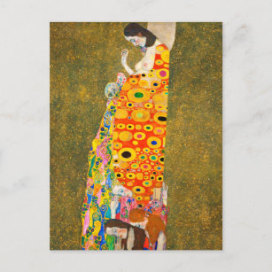 Gustav Klimt The Hope II, Die Hoffnung II Postkarte