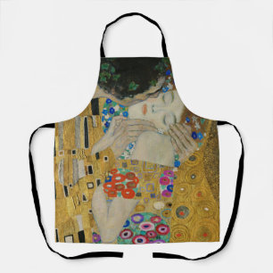 Gustav Klimt-The Kiss(Detail)   Gold Leaf Kunstwer Schürze