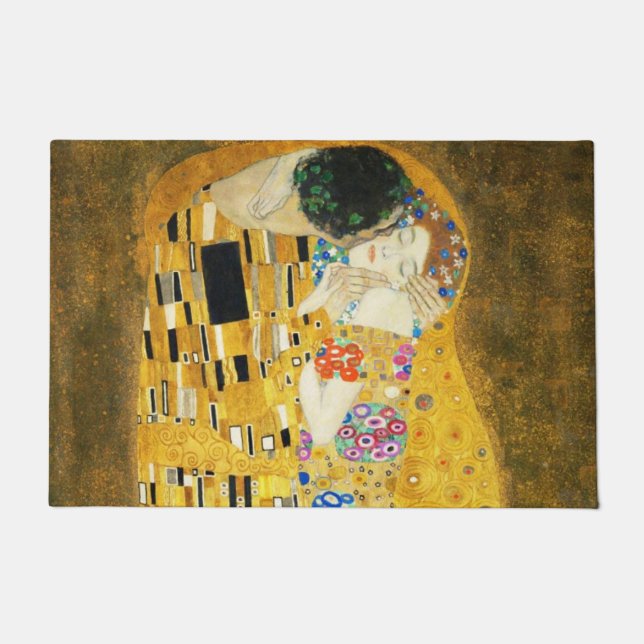 Gustav Klimt The Kiss Fußmatte (Vorderseite)