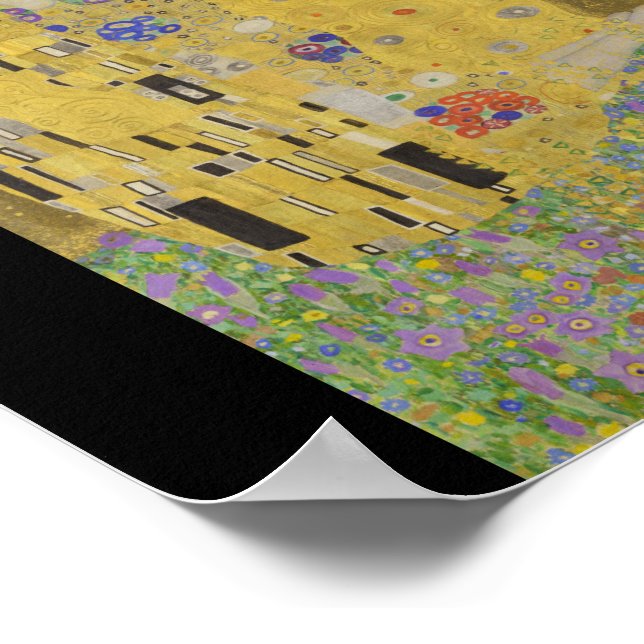 Gustav Klimt – The Kiss – Le Baiser  Poster (Ecke)