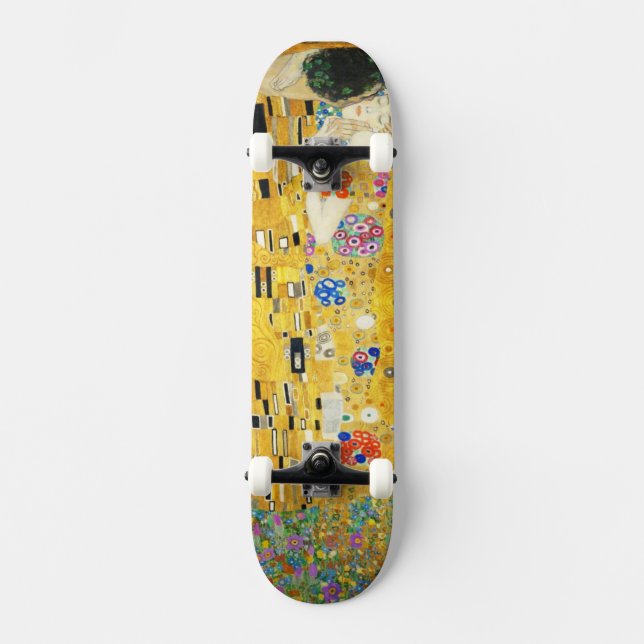 Gustav Klimt The Kiss Skateboard (Vorderseite)