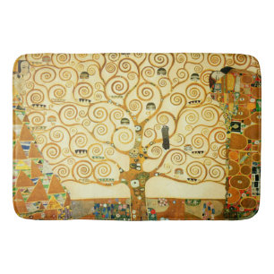 Gustav Klimt The Tree of Life Vintage Art New Badematte