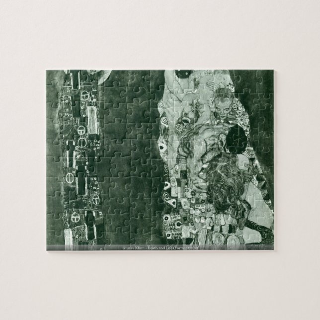 Gustav Klimt - Tod- und Leben (ehemaliger Staat) Puzzle (Horizontal)