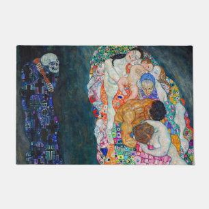 Gustav Klimt - Tod und Leben Fußmatte