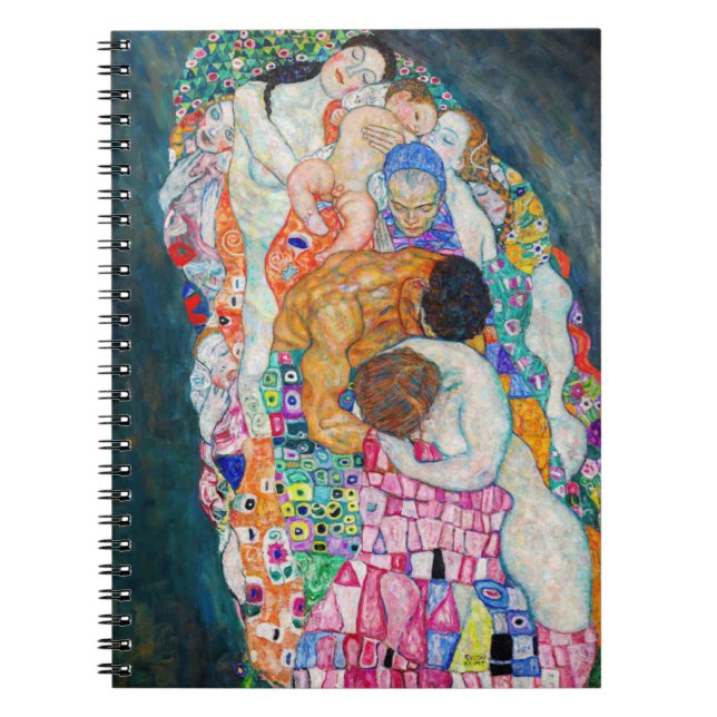 Gustav Klimt - Tod und Leben Notizblock (Vorderseite)