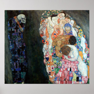Gustav Klimt Tod und Leben Poster