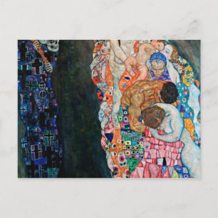 Gustav Klimt - Tod und Leben Postkarte